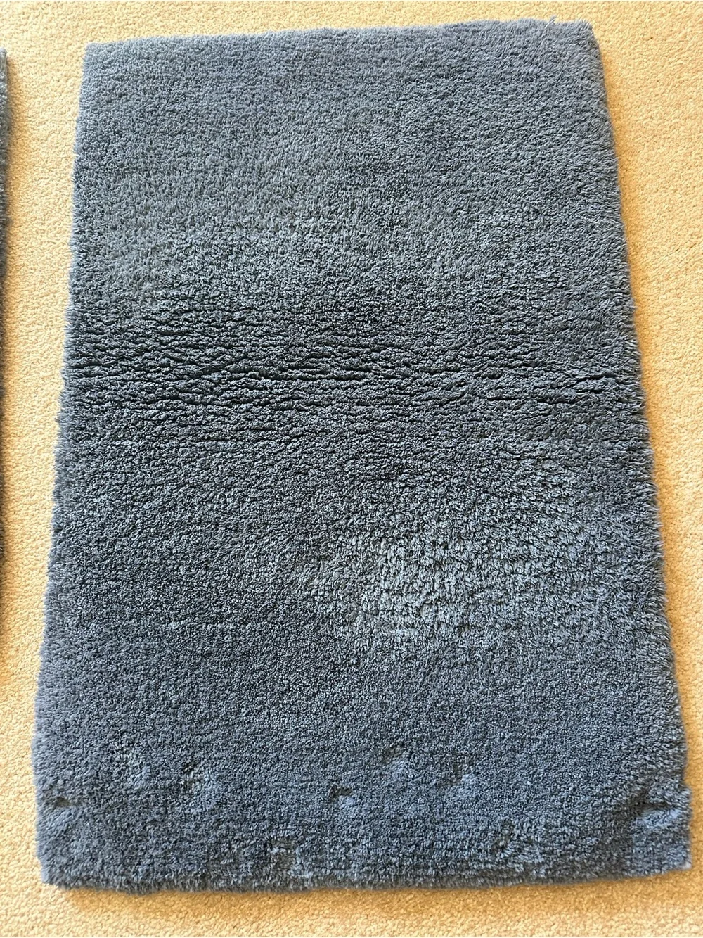 Madison Park Signature Plush Bathroom 2 Piece Rug Set - Slate Blue